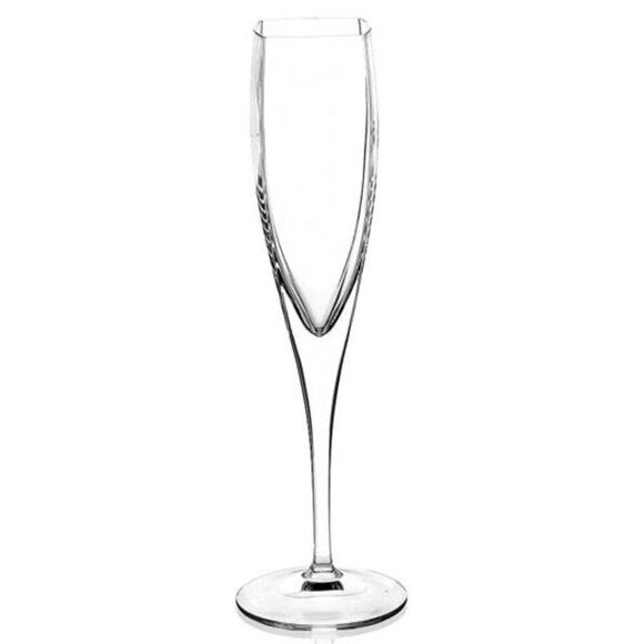 New in box Mikasa Panache square champagne flute glasses Set of 4 white box - Picture 1 of 6